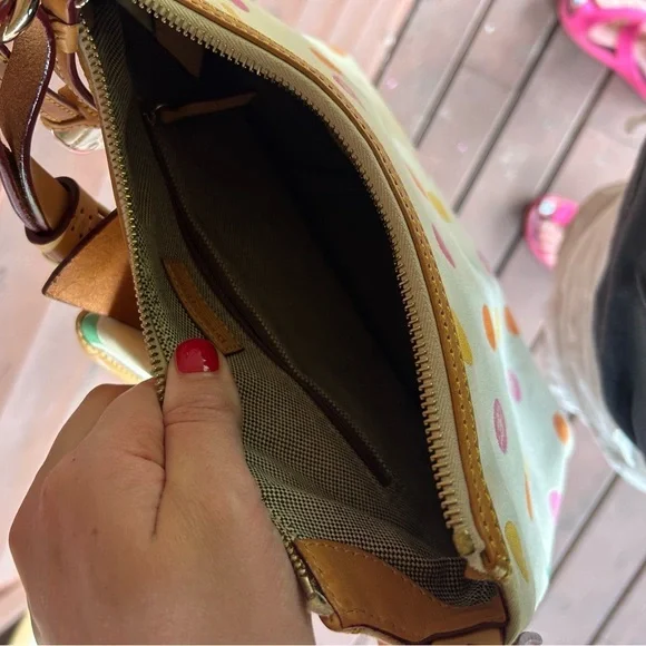 Dooney & Bourke Multicolor Polka Dot Shoulder Bag - Picture 6 of 6
